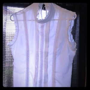Sheer Sleeveless Blouse